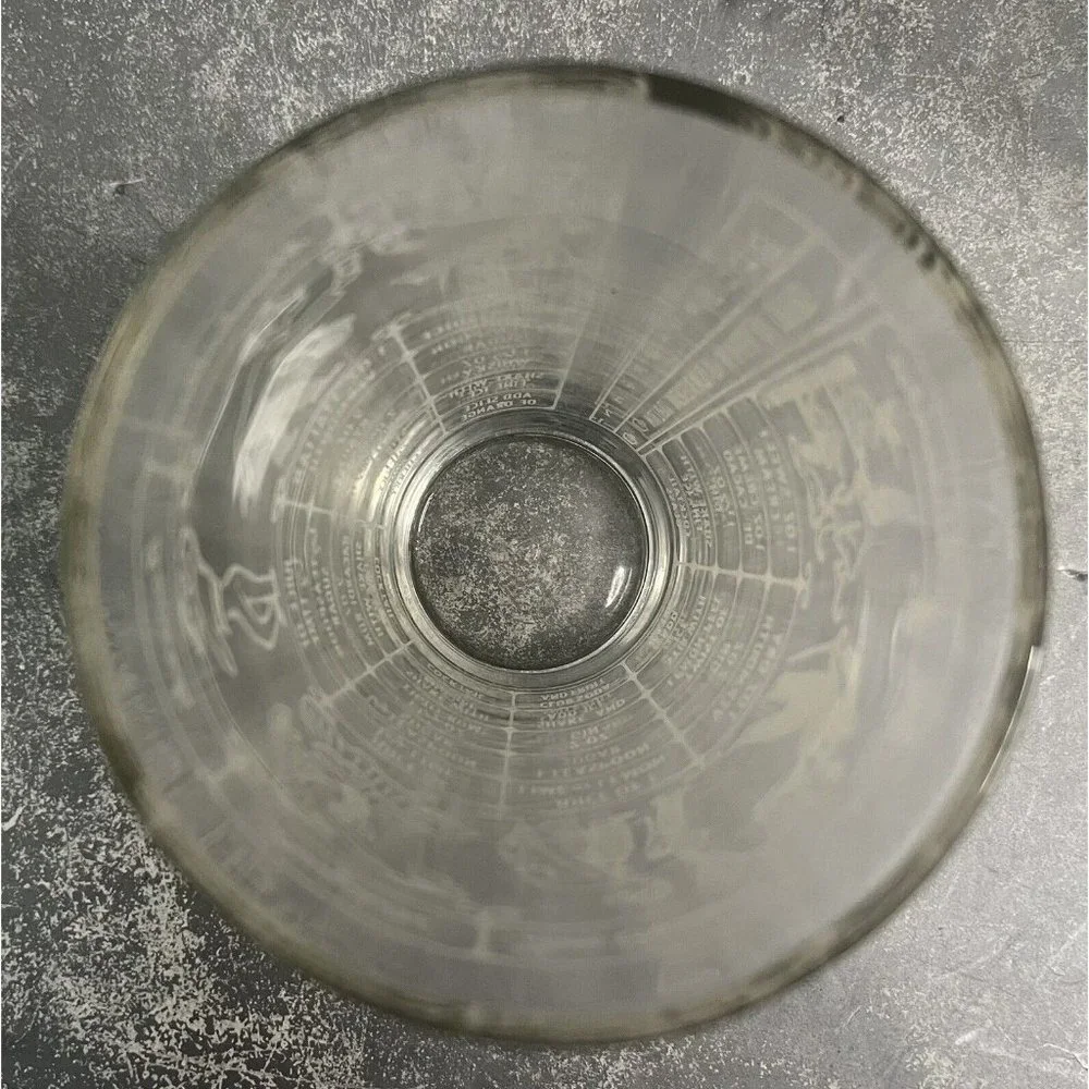 Vintage Federal Glass Cocktail Shaker Recipe Glass MCM Bartender‎ Barware